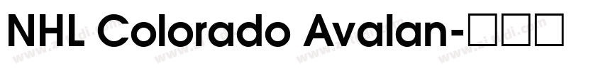 NHL Colorado Avalan字体转换